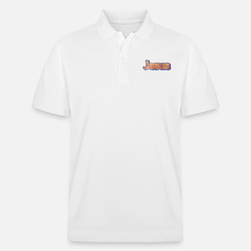 Jesus - Stanley/Stella Unisex Bio-Poloshirt PREPSTER - Weiß