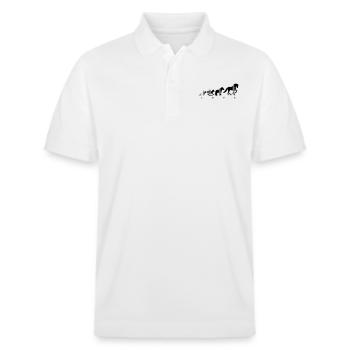 Pferdeliebe - Stanley/Stella Unisex Bio-Poloshirt PREPSTER - Weiß - Vorne - Roxy (174cm) & Andy (188cm)