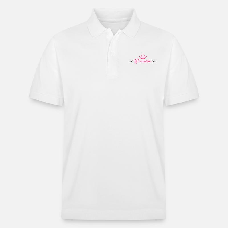 Prinzessin Pink - Stanley/Stella Unisex Bio-Poloshirt PREPSTER - Weiß