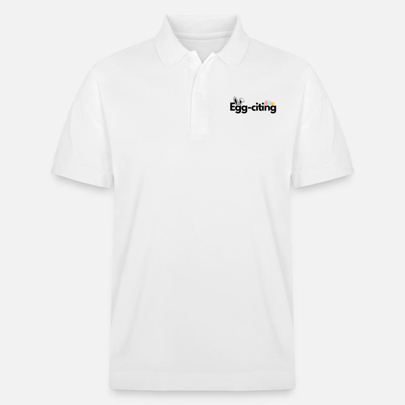 Egg-citing - Stanley/Stella Unisex Bio-Poloshirt PREPSTER - Weiß