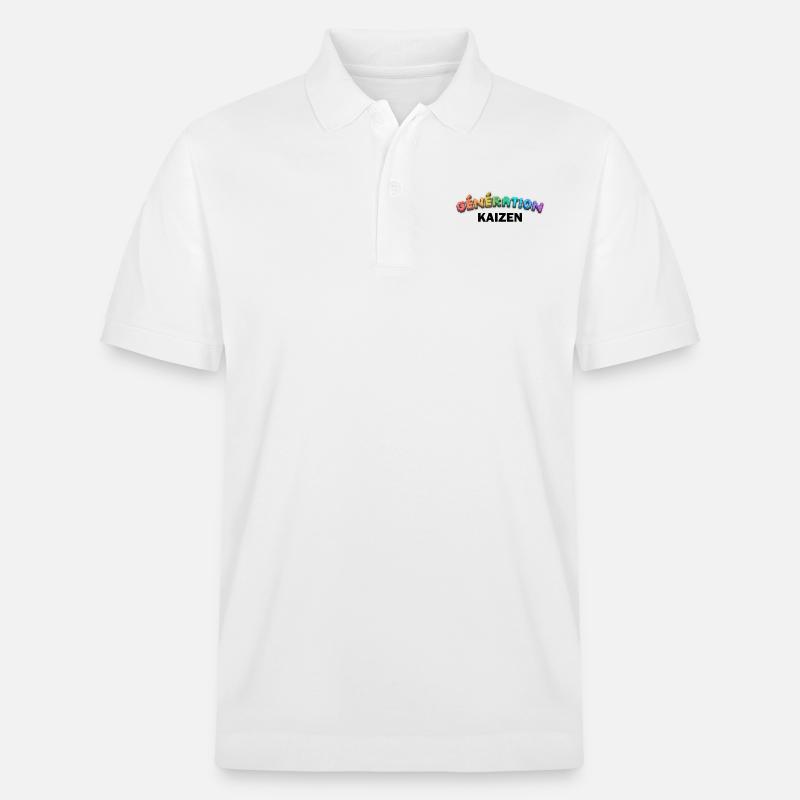 GENERATION KAIZEN SCHWARZ - Stanley/Stella Unisex Bio-Poloshirt PREPSTER - Weiß