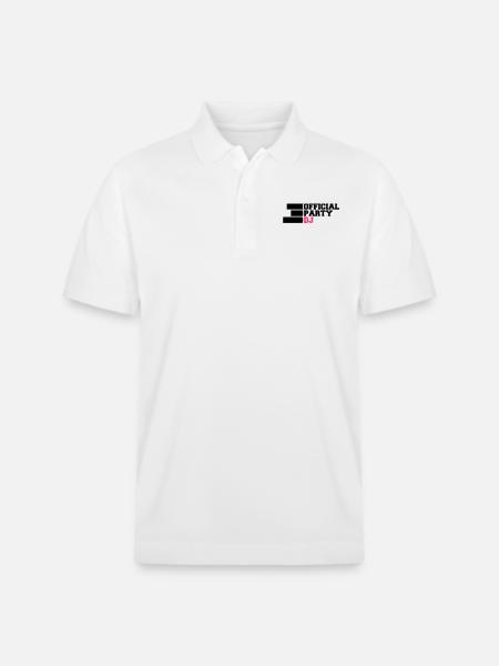Official Party DJ - Stanley/Stella Unisex Organic Polo Shirt PREPSTER - white