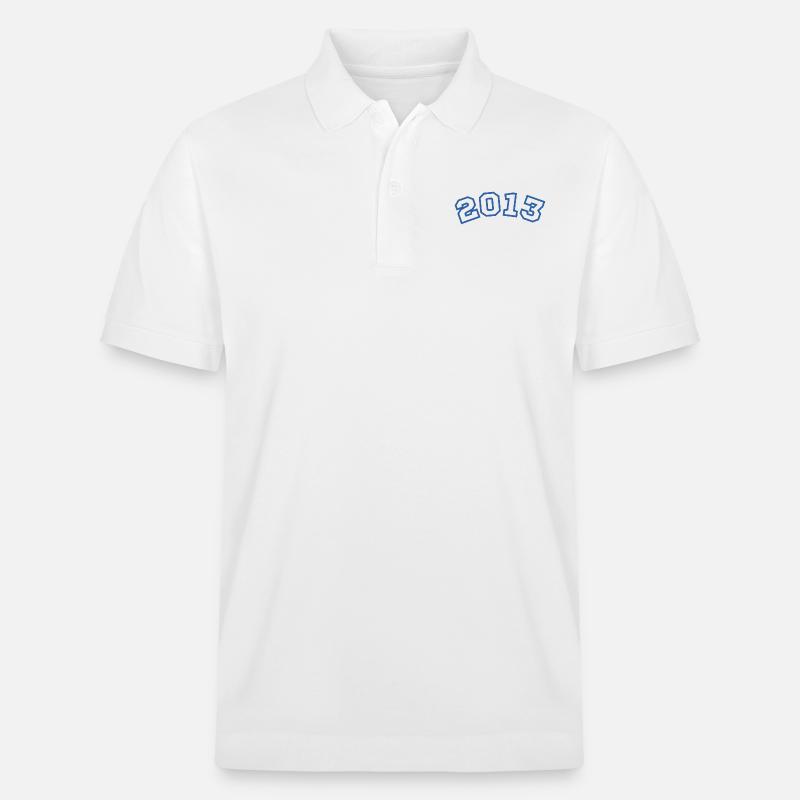 2013 bleu sport - Polo PREPSTER bio Stanley/Stella Unisexe - blanc