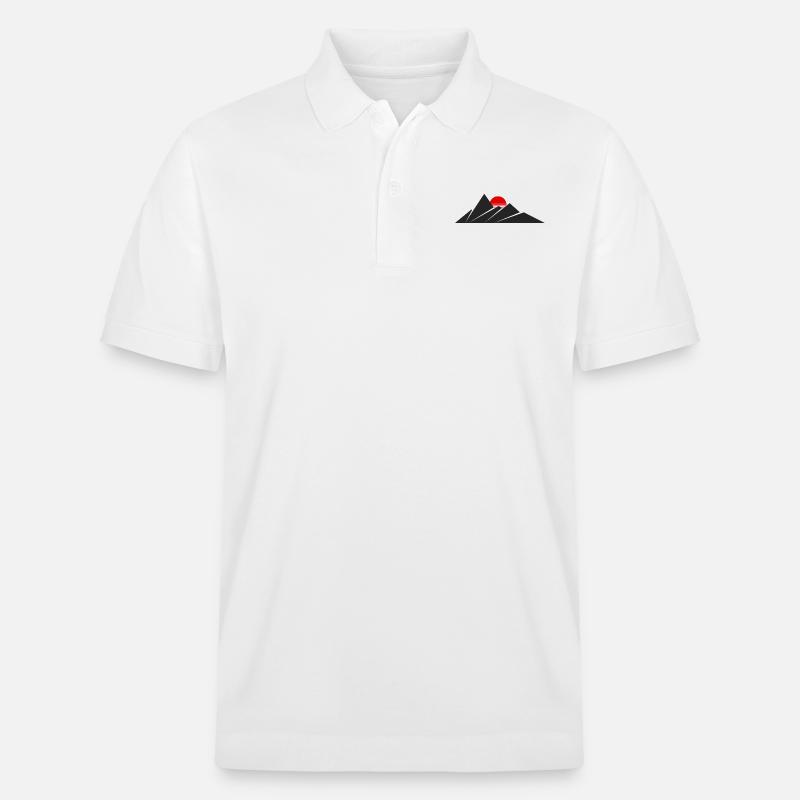 Berge Sonne - Stanley/Stella Unisex Bio-Poloshirt PREPSTER - Weiß