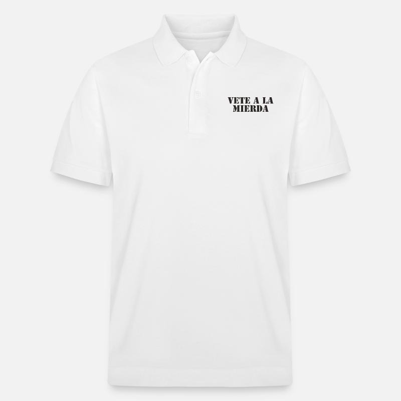 spanisch - Stanley/Stella Unisex Bio-Poloshirt PREPSTER - Weiß