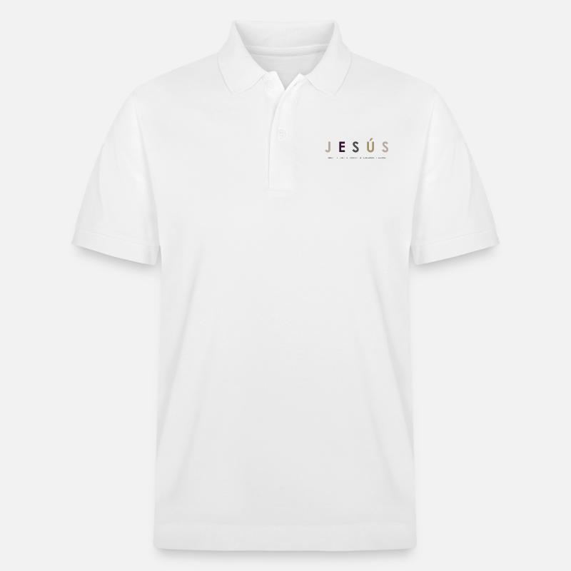 JÉSUS BLANC - Polo PREPSTER bio Stanley/Stella Unisexe - blanc