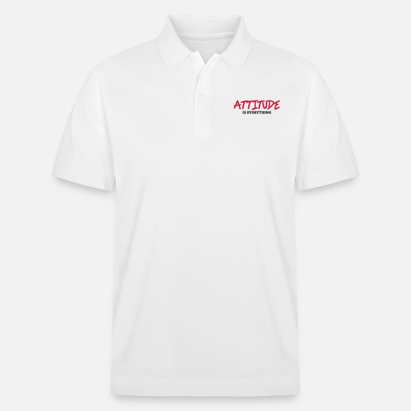 Attitude is everything - Polo PREPSTER bio Stanley/Stella Unisexe - blanc