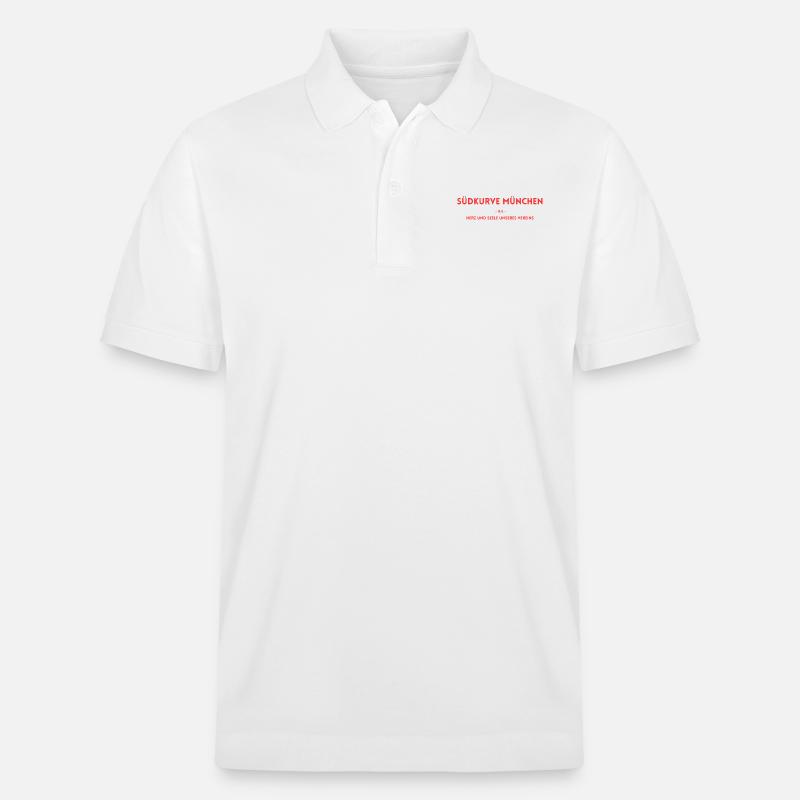 Südkurve München 1972 - Stanley/Stella Unisex Bio-Poloshirt PREPSTER - Weiß