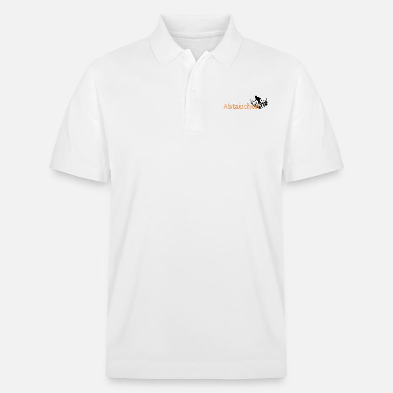 Manchmal will ich einfach abtauchen - Stanley/Stella Unisex Bio-Poloshirt PREPSTER - Weiß