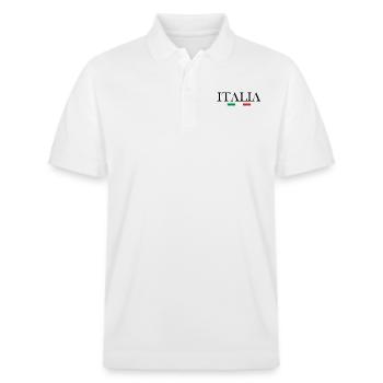 Italia, pays du tourisme - Polo PREPSTER bio Stanley/Stella Unisexe - blanc - Devant - Roxy (174cm) & Andy (188cm)