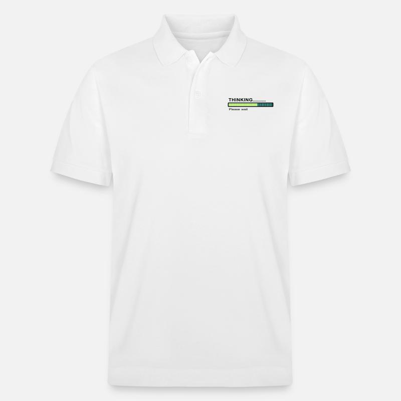 Thinking... - Stanley/Stella Unisex Bio-Poloshirt PREPSTER - Weiß