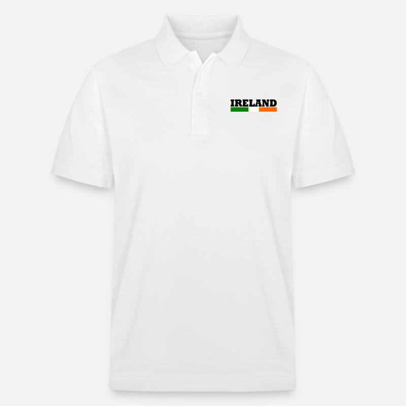 Coole Irlande drapeau - Polo PREPSTER bio Stanley/Stella Unisexe - blanc