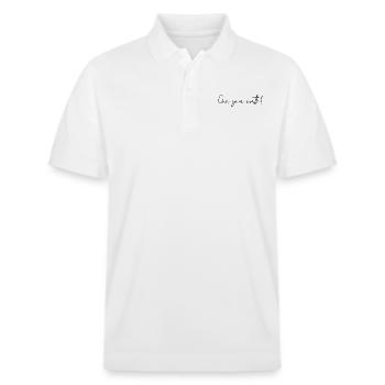 Reconnaissez votre valeur - Polo PREPSTER bio Stanley/Stella Unisexe - blanc - Devant - Roxy (174cm) & Andy (188cm)