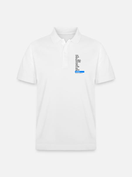 list - Stanley/Stella Unisex Organic Polo Shirt PREPSTER - white