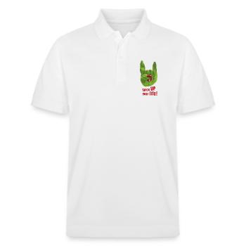 Spice UP your life - Basilikum - Rock ’n’ Roll - Stanley/Stella Unisex Bio-Poloshirt PREPSTER - Weiß - Vorne - Roxy (174cm) & Andy (188cm)