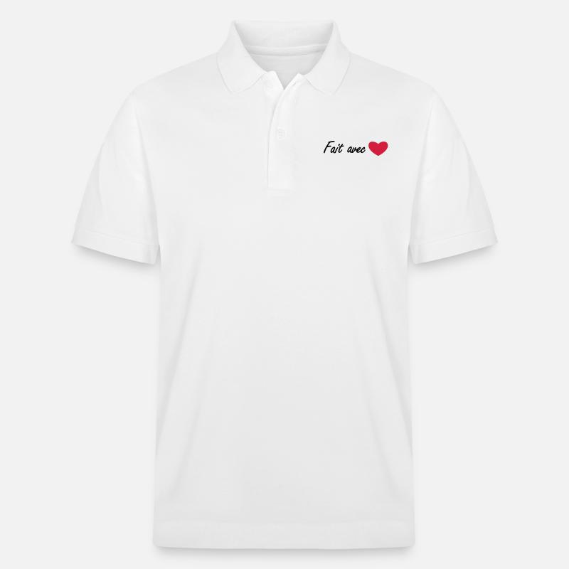 mit liebe gemacht - Stanley/Stella Unisex Bio-Poloshirt PREPSTER - Weiß
