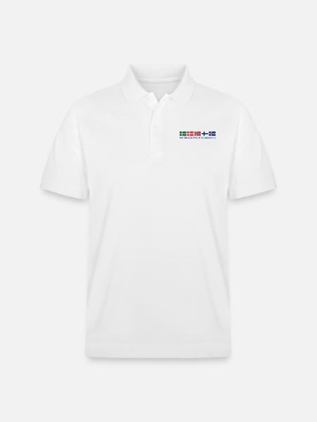 United Colors Of Scandinavia | Scandinavia flag - Stanley/Stella PREPSTER økologisk unisex poloshirt - hvid