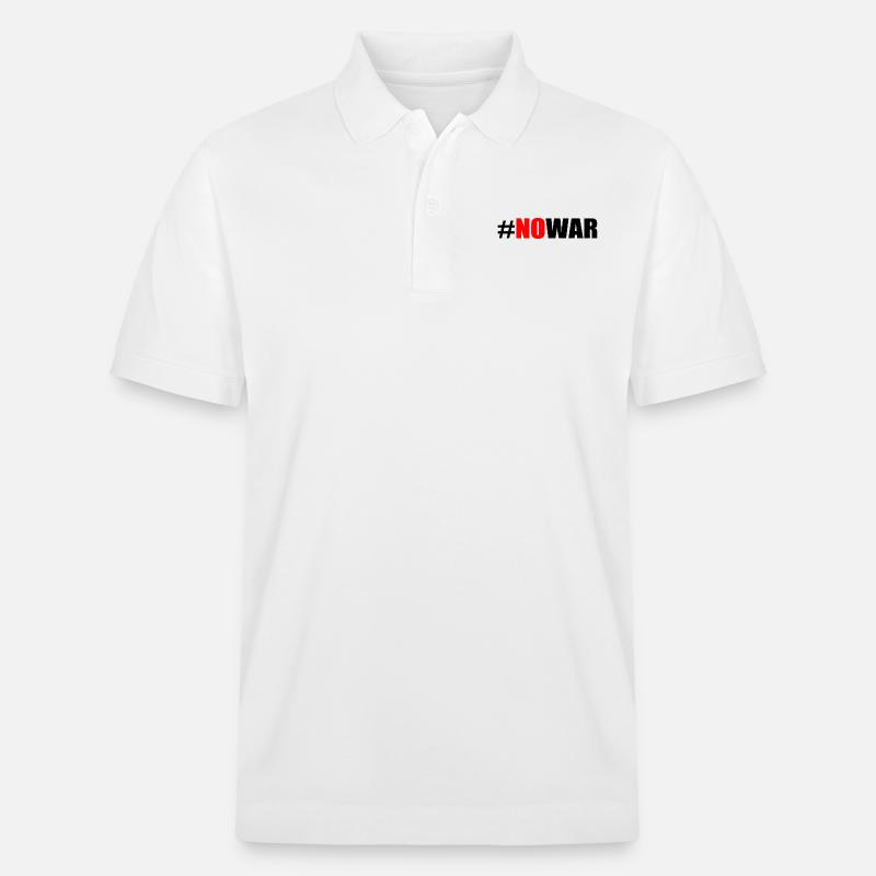 No war - Stanley/Stella Unisex Bio-Poloshirt PREPSTER - Weiß