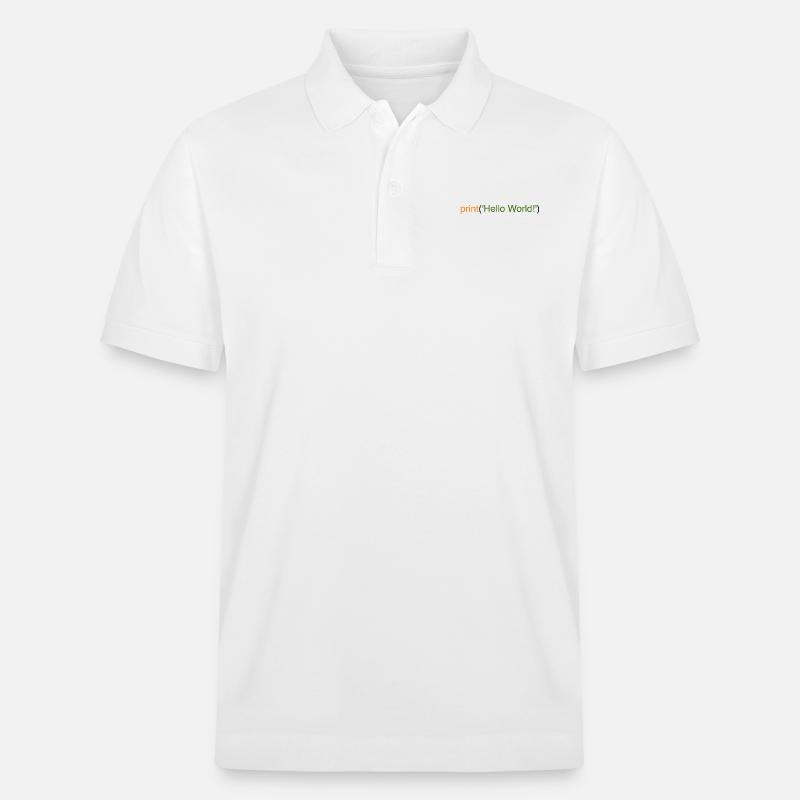 Bonjour le monde Python - Polo PREPSTER bio Stanley/Stella Unisexe - blanc