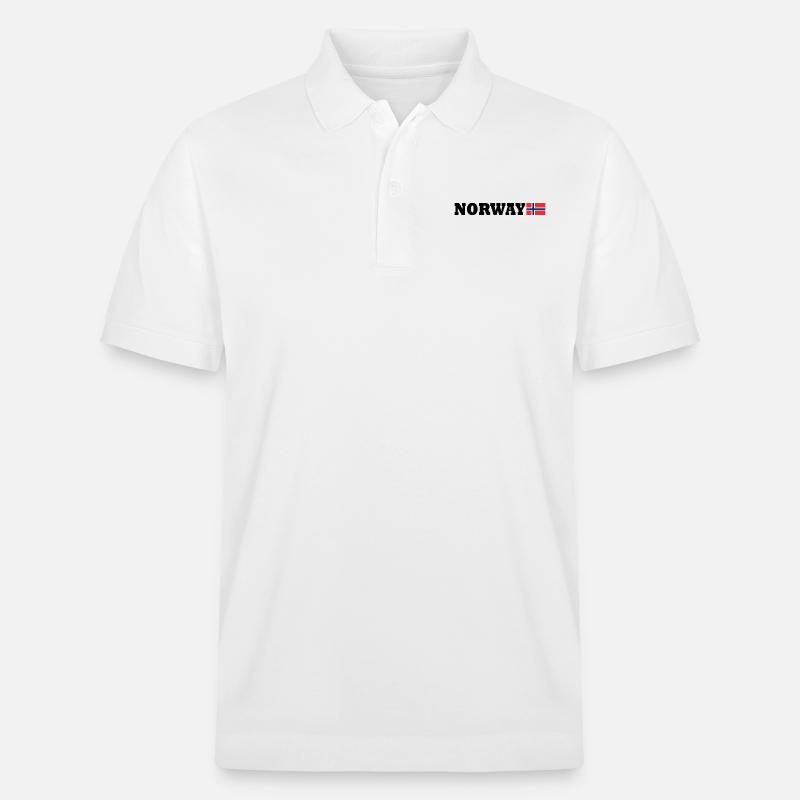 Norwegen - Stanley/Stella Unisex Bio-Poloshirt PREPSTER - Weiß