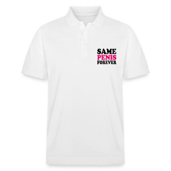 Same penis forever - Polo PREPSTER bio Stanley/Stella Unisexe - blanc - Devant - Roxy (174cm) & Andy (188cm)