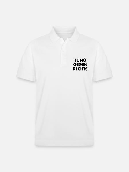 Jung gegen rechts - Stanley/Stella Unisex Bio-Poloshirt PREPSTER - Weiß