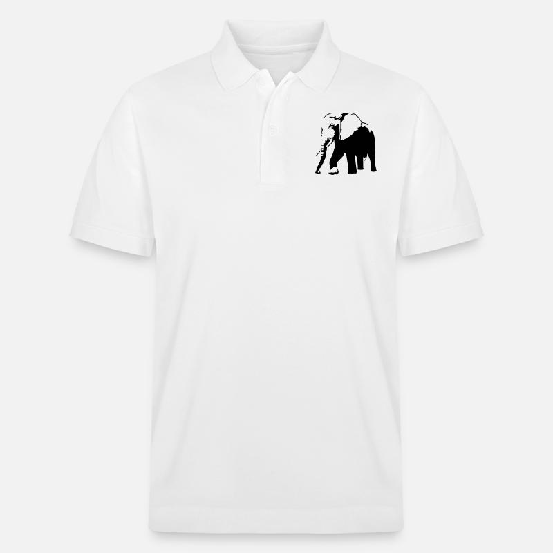 elefant - Polo PREPSTER bio Stanley/Stella Unisexe - blanc