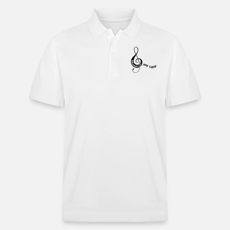 musiknote03 - Polo PREPSTER bio Stanley/Stella Unisexe - blanc
