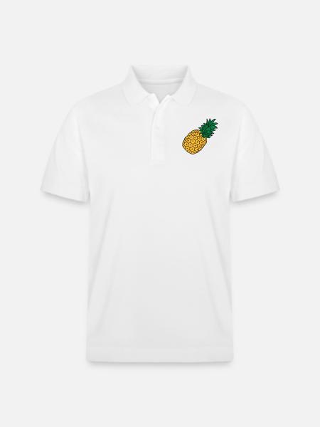 ananas lecker essen urlaub - Stanley/Stella Unisex Bio-Poloshirt PREPSTER - Weiß