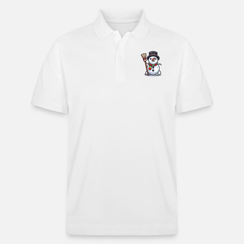 Schneemann Comic - Stanley/Stella Unisex Bio-Poloshirt PREPSTER - Weiß