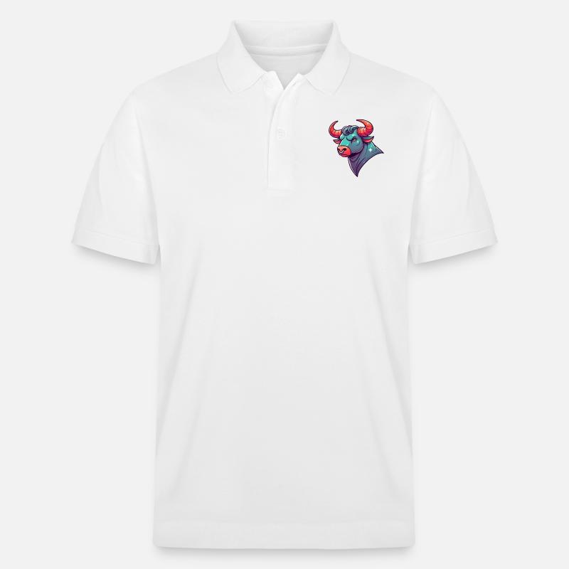 Taureau Dessin animé - Polo PREPSTER bio Stanley/Stella Unisexe - blanc
