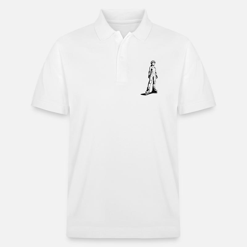 Inline-Skating - Stanley/Stella Unisex Bio-Poloshirt PREPSTER - Weiß