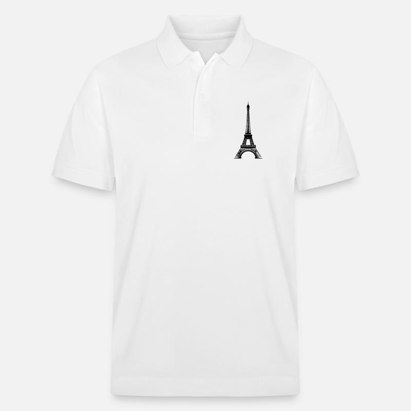 Tour Eiffel - Polo PREPSTER bio Stanley/Stella Unisexe - blanc