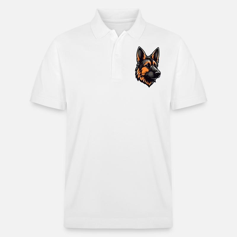 Deutscher Schäferhund - Stanley/Stella Unisex Bio-Poloshirt PREPSTER - Weiß
