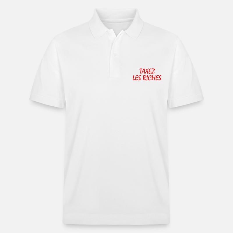 Besteuerung der Reichen - Stanley/Stella Unisex Bio-Poloshirt PREPSTER - Weiß