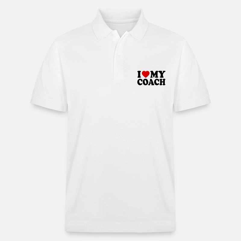 I love my coach - Polo PREPSTER bio Stanley/Stella Unisexe - blanc