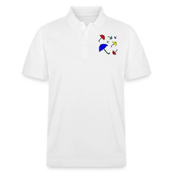 T-shirt Parasol - Polo PREPSTER bio Stanley/Stella Unisexe - blanc - Devant - Roxy (174cm) & Andy (188cm)