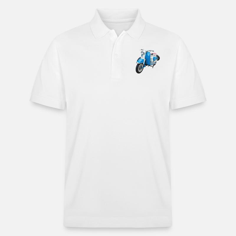 Vintage Roller - Stanley/Stella Unisex Bio-Poloshirt PREPSTER - Weiß