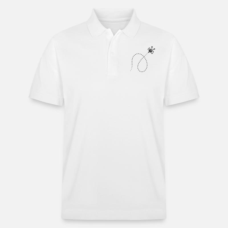 Ligne Dashed Bee - Polo PREPSTER bio Stanley/Stella Unisexe - blanc