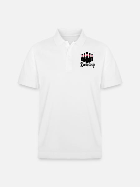 bowling - Stanley/Stella Unisex Organic Polo Shirt PREPSTER - white