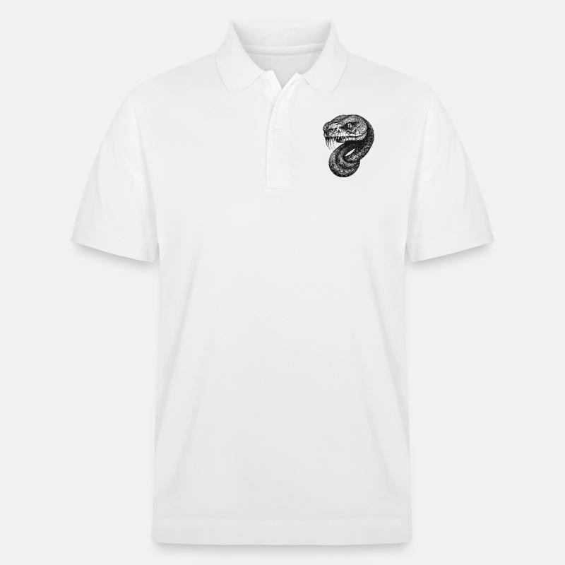 Snake - Stanley/Stella Unisex Bio-Poloshirt PREPSTER - Weiß