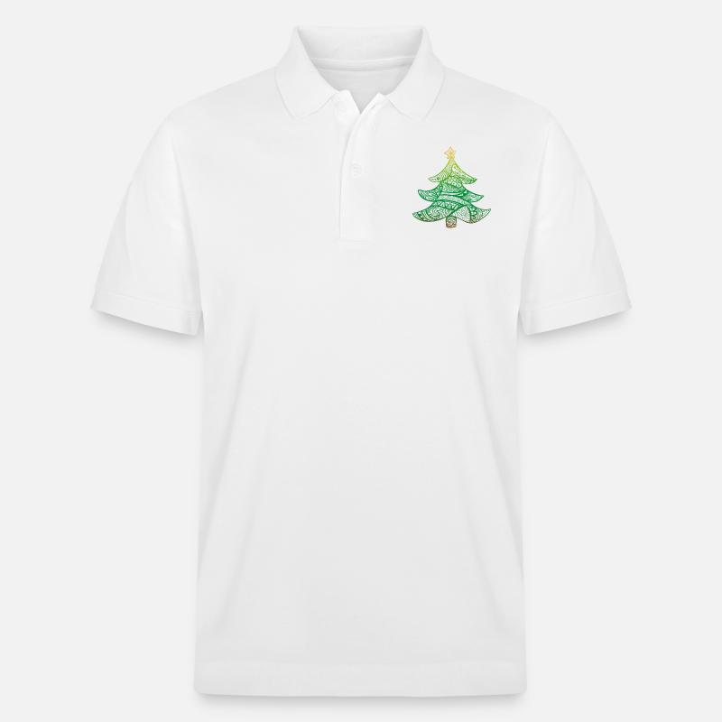 Weihnachtsbaum - Stanley/Stella Unisex Bio-Poloshirt PREPSTER - Weiß