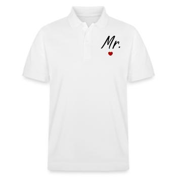 Mr - Stanley/Stella Unisex Organic Polo Shirt PREPSTER - white - Front - Roxy (174cm) & Andy (188cm)