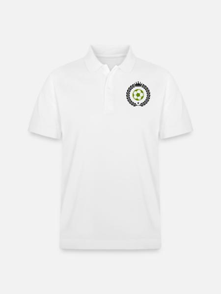 fußball wappen - Stanley/Stella Unisex Bio-Poloshirt PREPSTER - Weiß