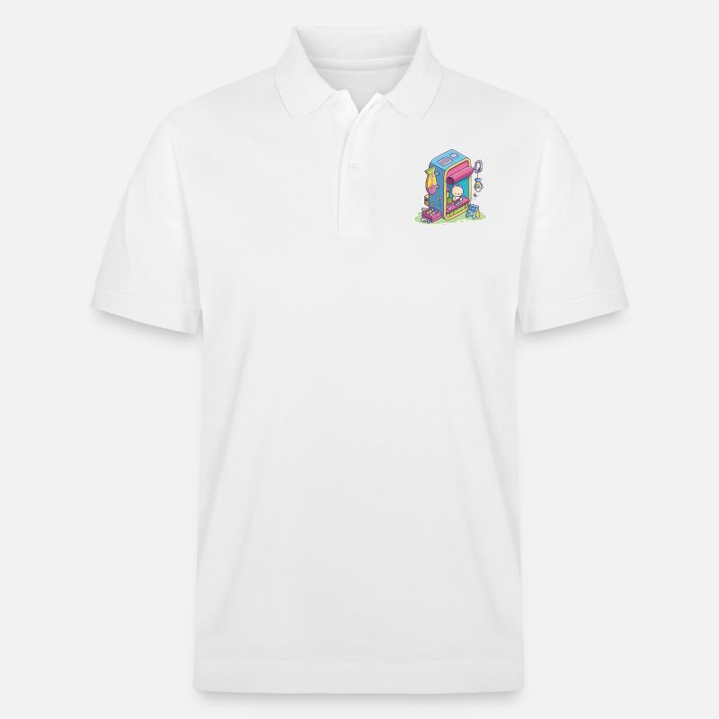 Chat dans la poissonnerie - Polo PREPSTER bio Stanley/Stella Unisexe - blanc