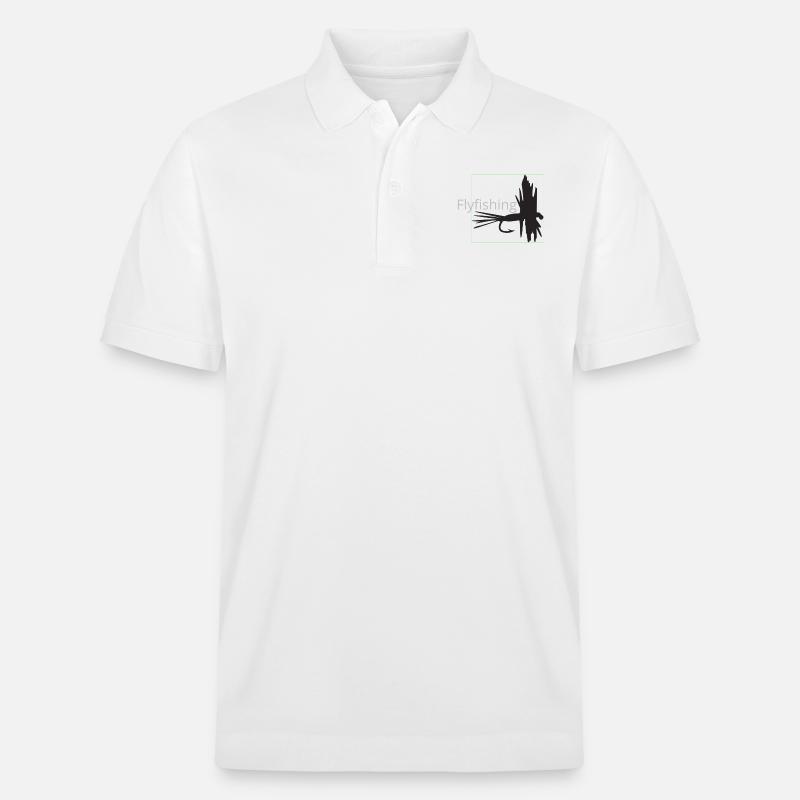 Fliegenfischen Fliegenbinden - Stanley/Stella Unisex Bio-Poloshirt PREPSTER - Weiß