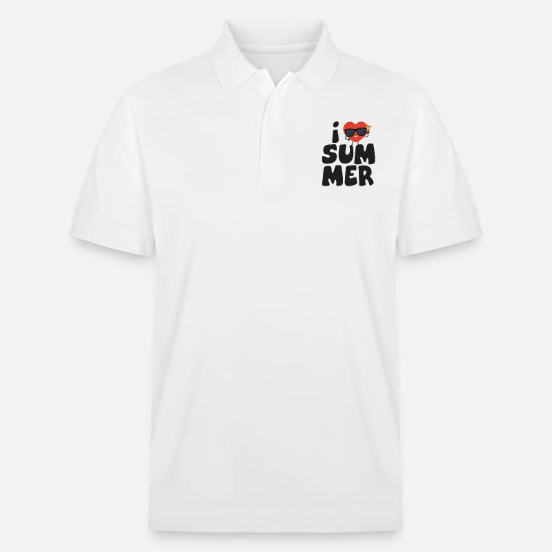 Liebe Sommer2 - Stanley/Stella Unisex Bio-Poloshirt PREPSTER - Weiß