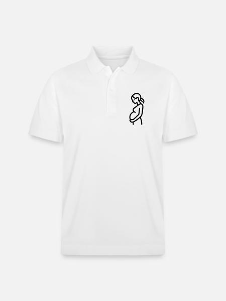 femme enceinte - Polo PREPSTER bio Stanley/Stella Unisexe - blanc