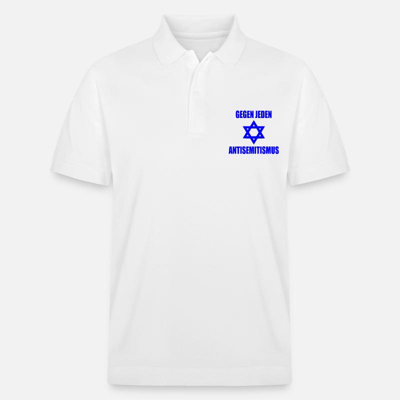 Gegen jeden antisemitismus - Stanley/Stella Unisex Bio-Poloshirt PREPSTER - Weiß