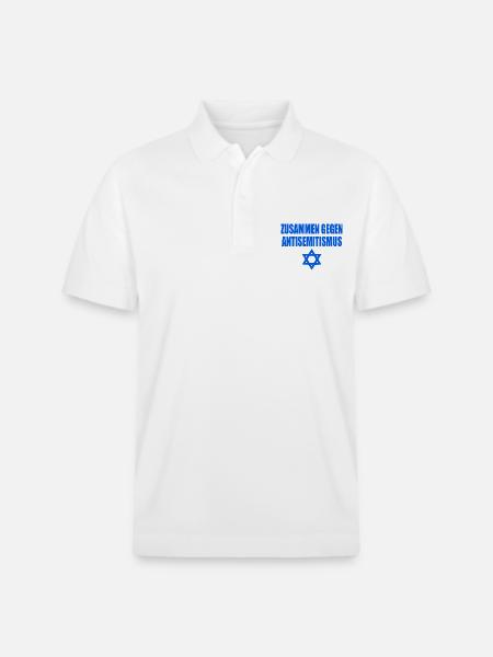 zusammen gegen antisemitismus - Stanley/Stella Unisex Bio-Poloshirt PREPSTER - Weiß